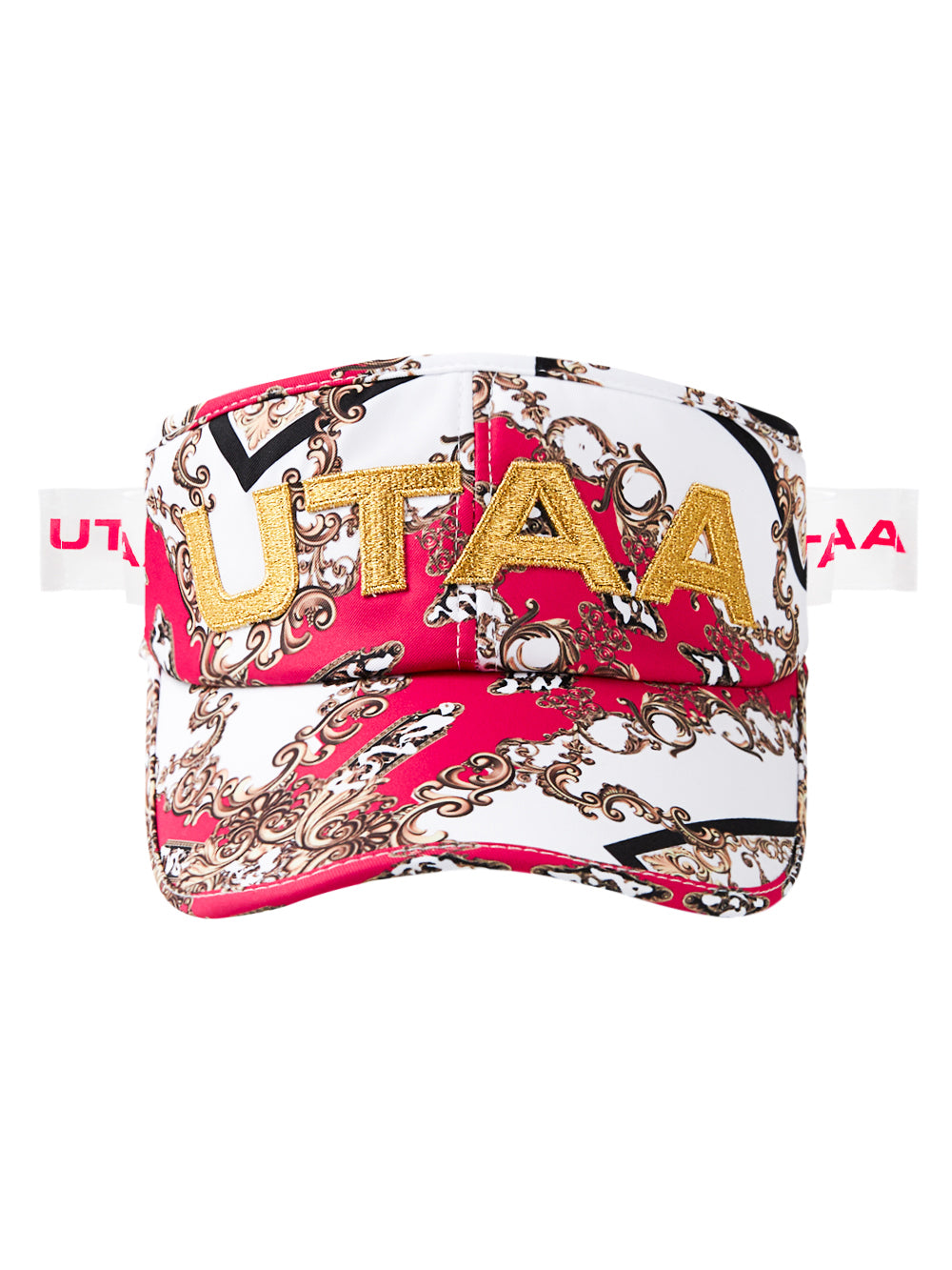 UTAA APEXチェーンバロックリボンサンバイザー ピンク : Women's