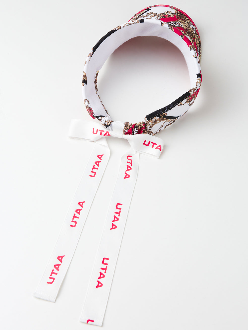 UTAA APEXチェーンバロックリボンサンバイザー ピンク : Women's