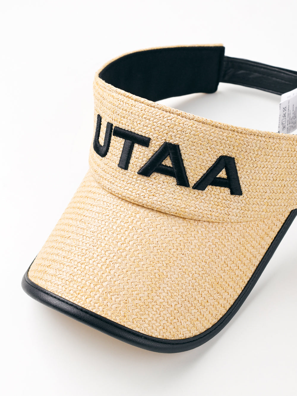 UTAA サミットラフィアサンバイザー ベージュ