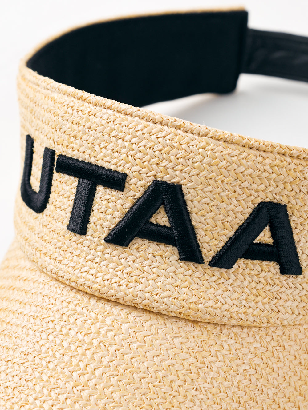 UTAA サミットラフィアサンバイザー ベージュ