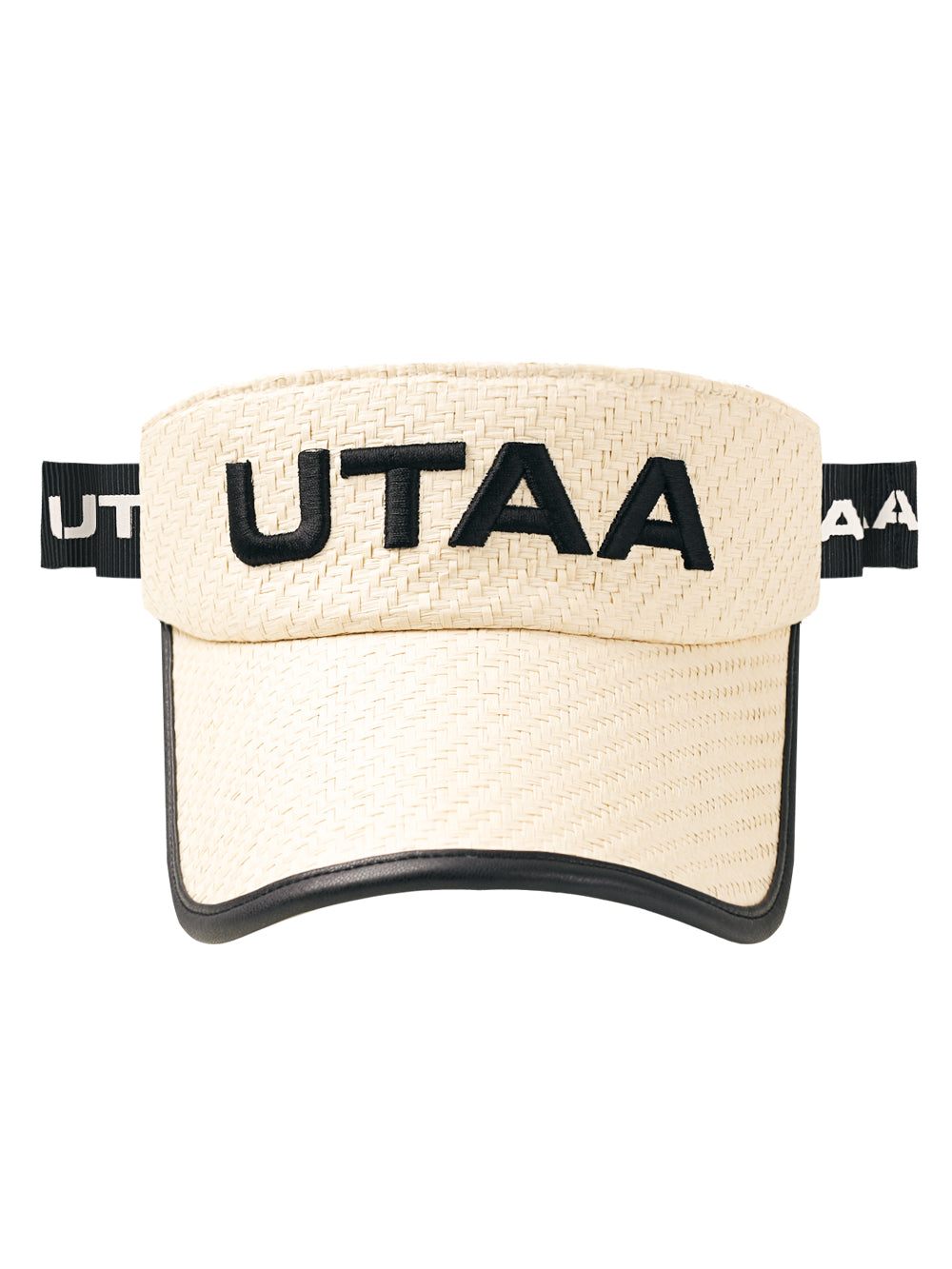 UTAA サミットラフィアサンバイザー アイボリー