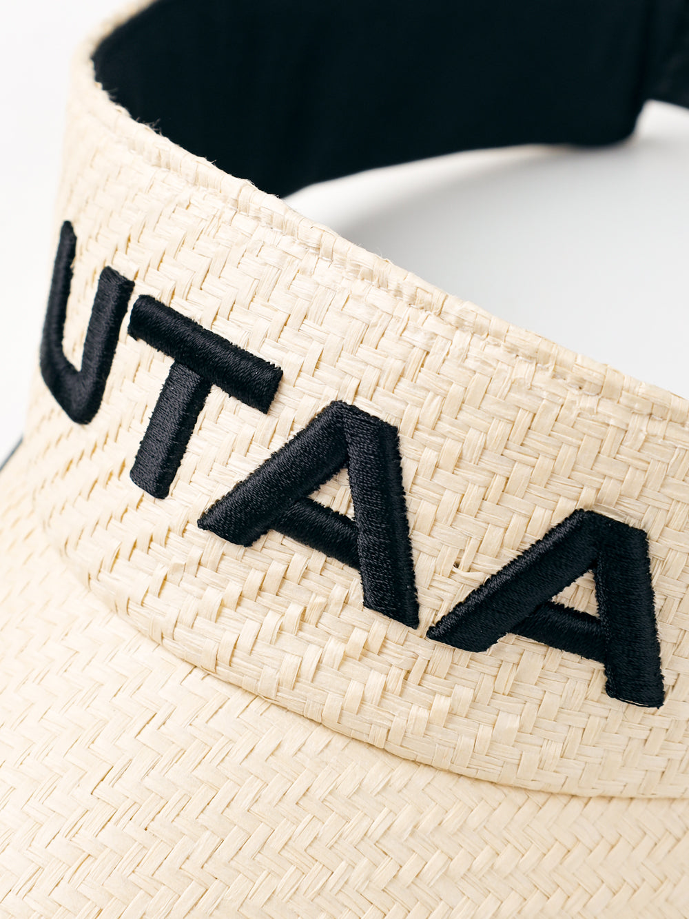 UTAA サミットラフィアサンバイザー アイボリー