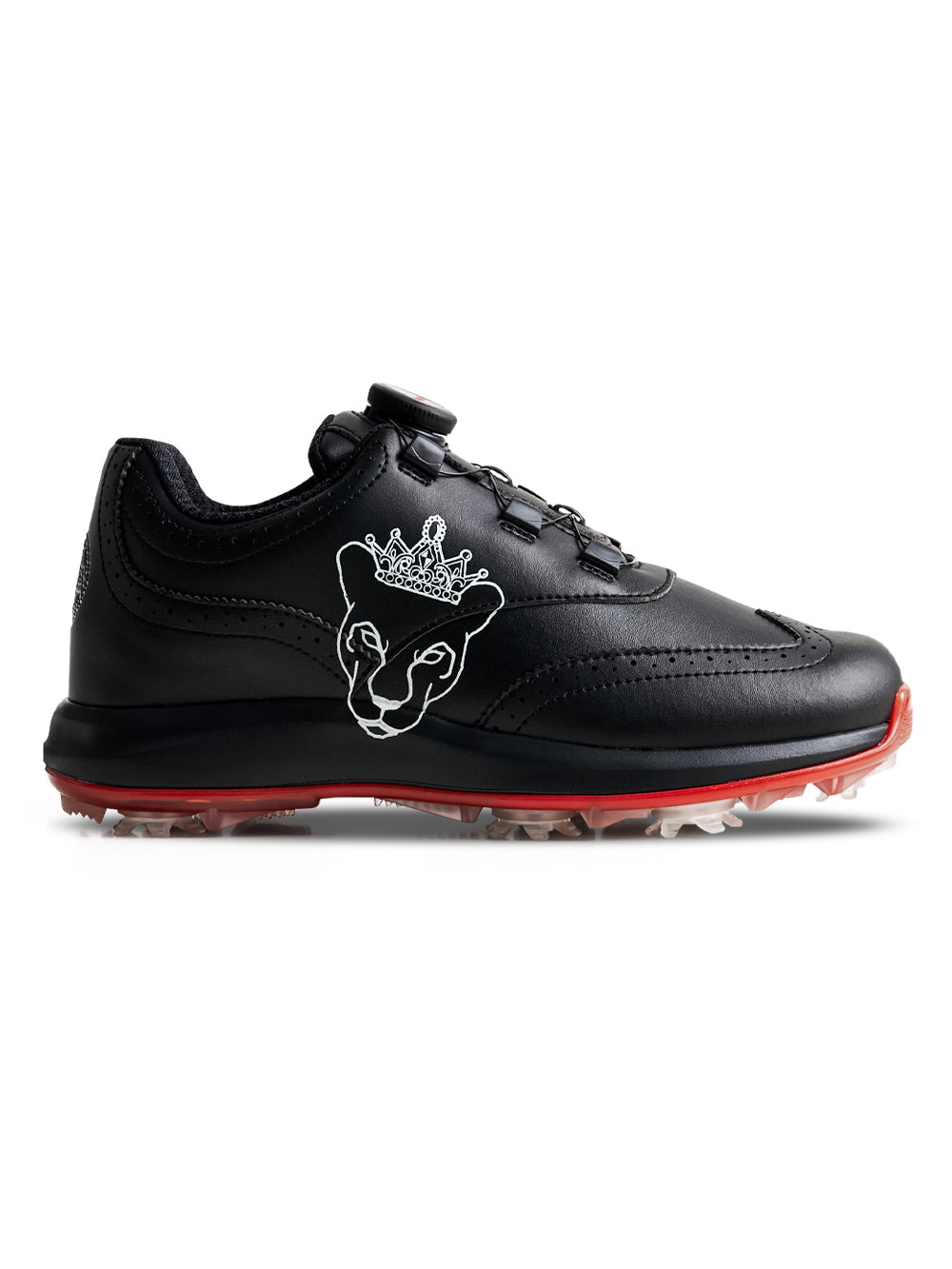 UTAA パンサーボアバックルスパイクGolfシューズ ブラック : Women's