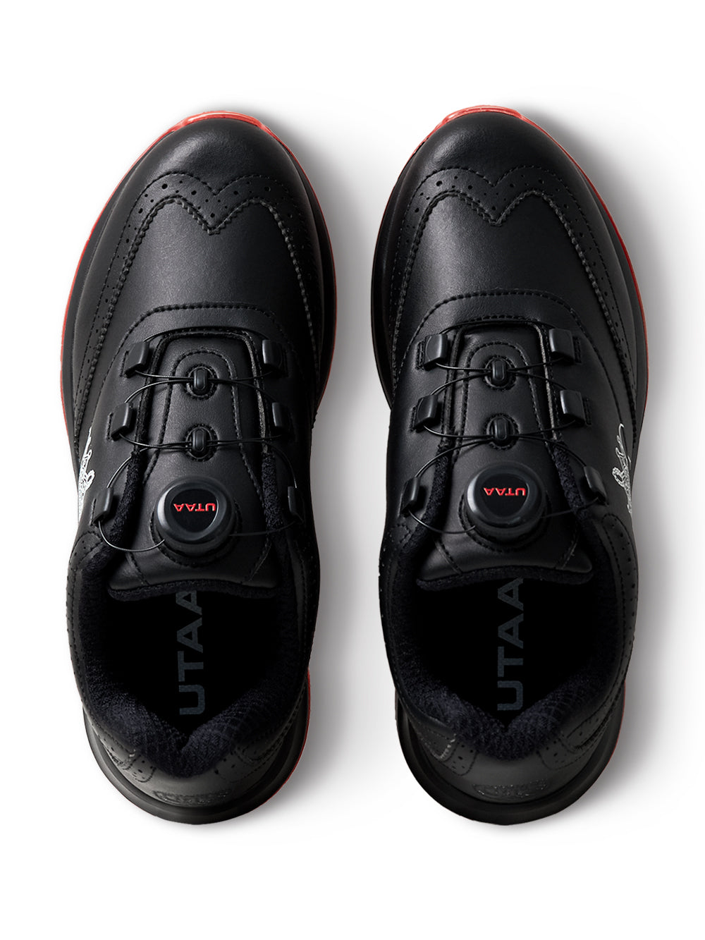UTAA パンサーボアバックルスパイクGolfシューズ ブラック : Women's