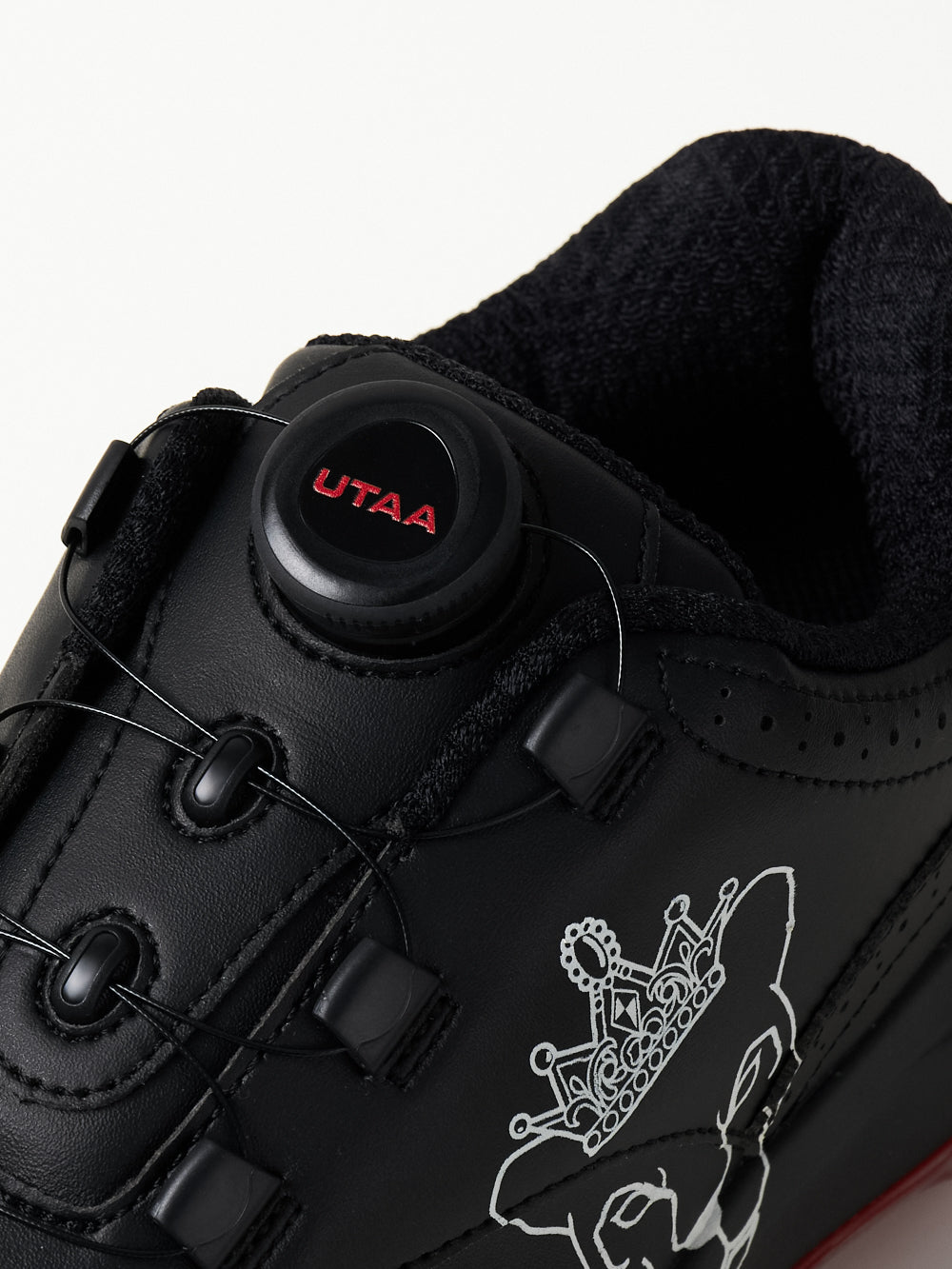 UTAA パンサーボアバックルスパイクGolfシューズ ブラック : Women's