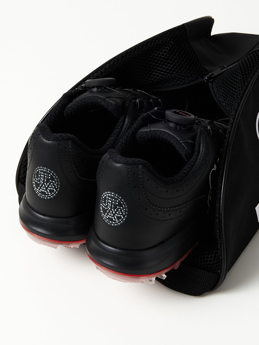 UTAA パンサーボアバックルスパイクGolfシューズ ブラック : Women's