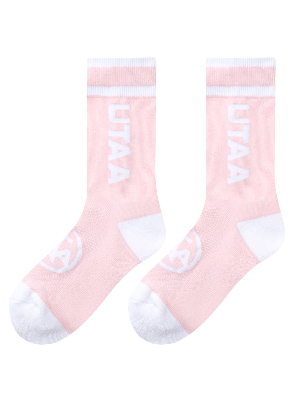 UTAA Headロゴループベーシックソックス ライトピンク : Women's