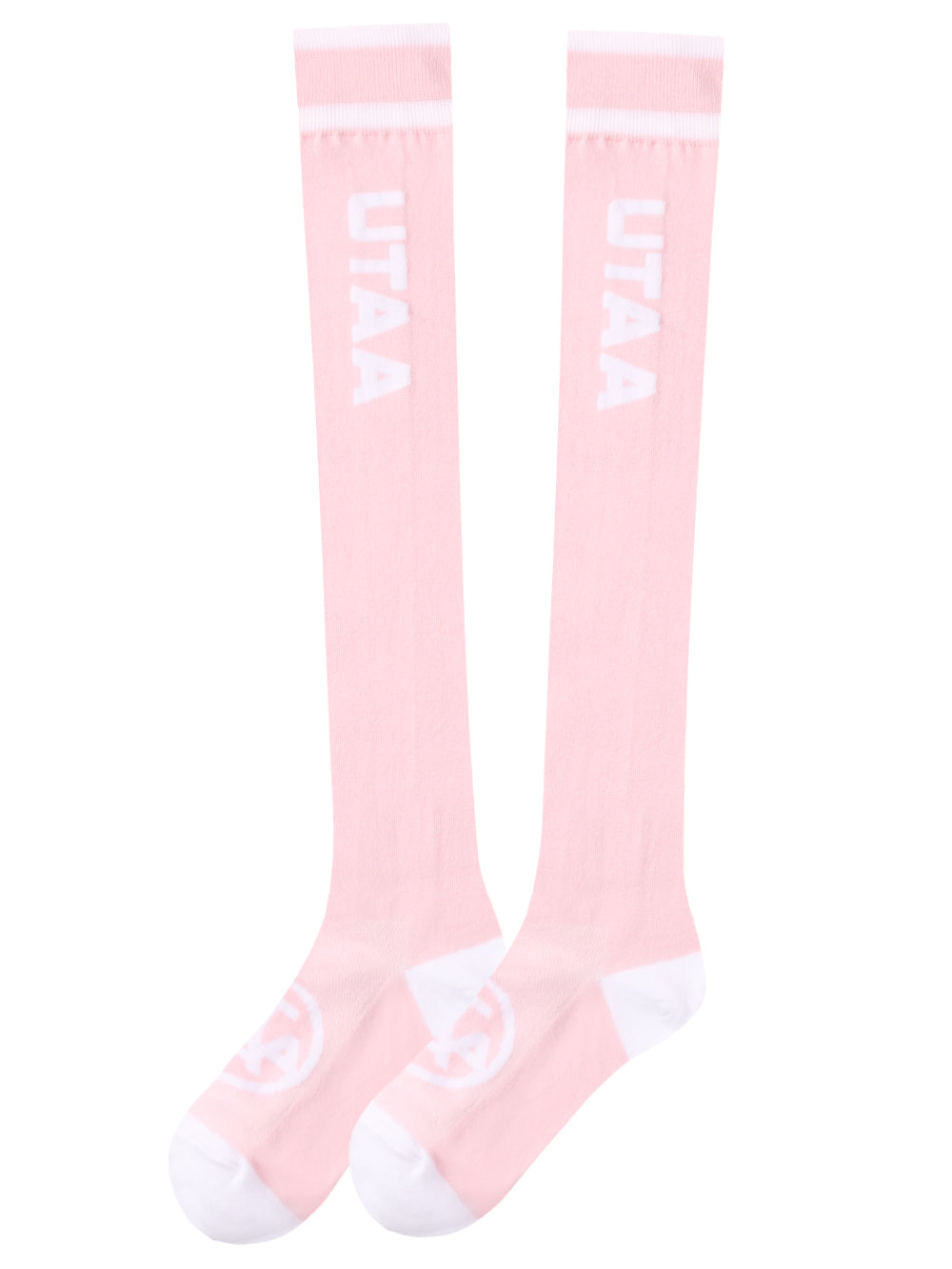 UTAA ヘッドロゴループストレッチニーソックス ライトピンク : Women's