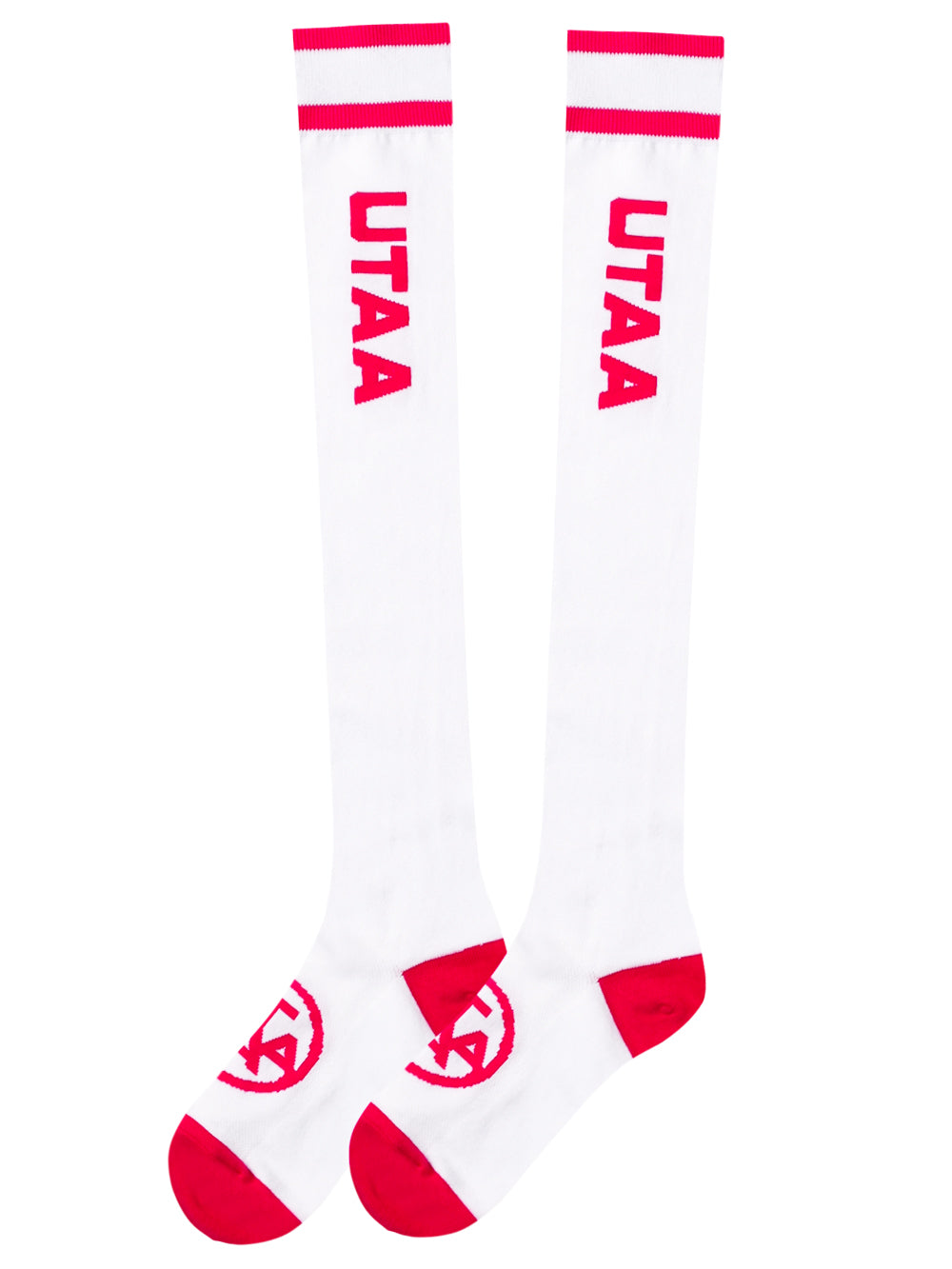 UTAA ヘッドロゴループストレッチニーソックス ピンク : Women's