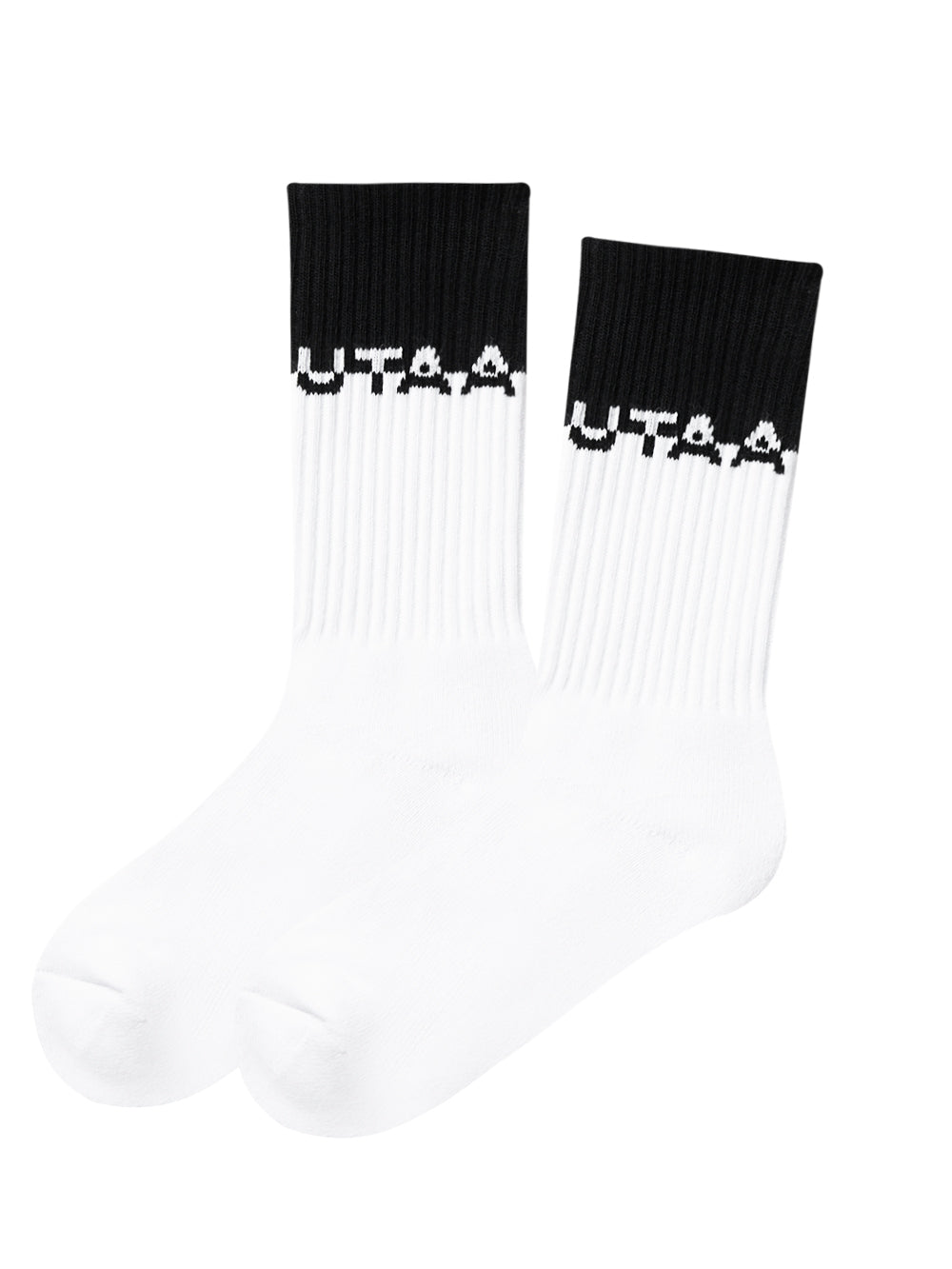 UTAA ロゴブロックモノソックス ホワイト : Men's