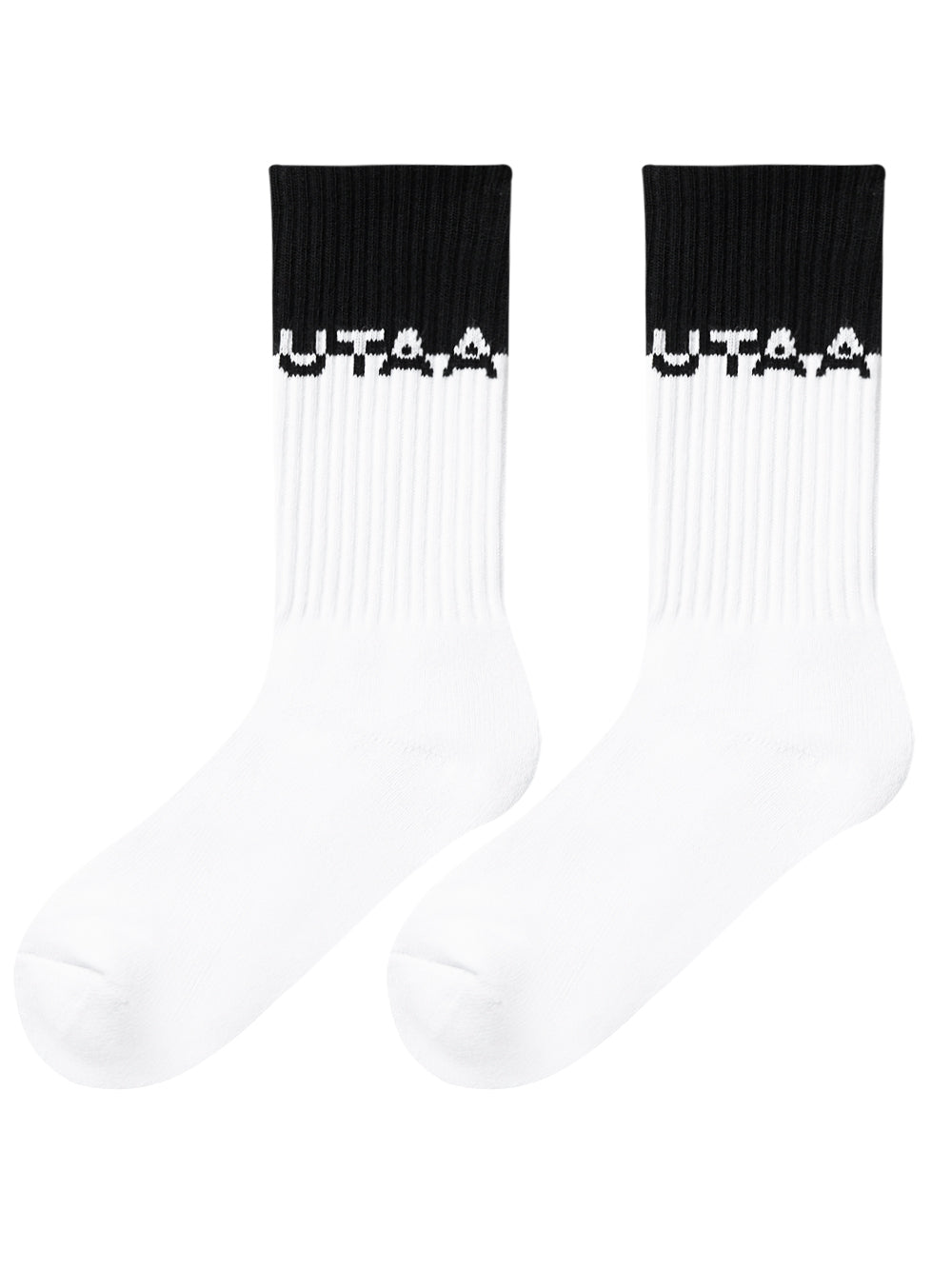 UTAA ロゴブロックモノソックス ホワイト : Men's