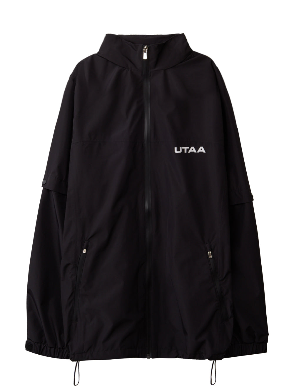 UTAA シンボルウインドブレーカーレインコート ブラック : Men's