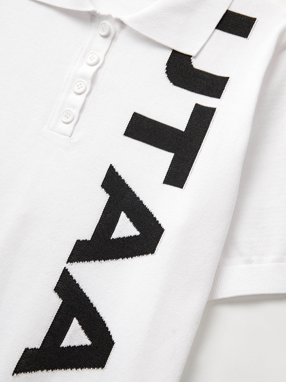 UTAA アーケードボルドロゴPKニット ホワイト : Women's