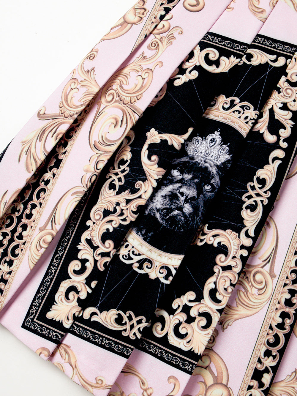 ユタ カラーパールバロックプリーツスカート