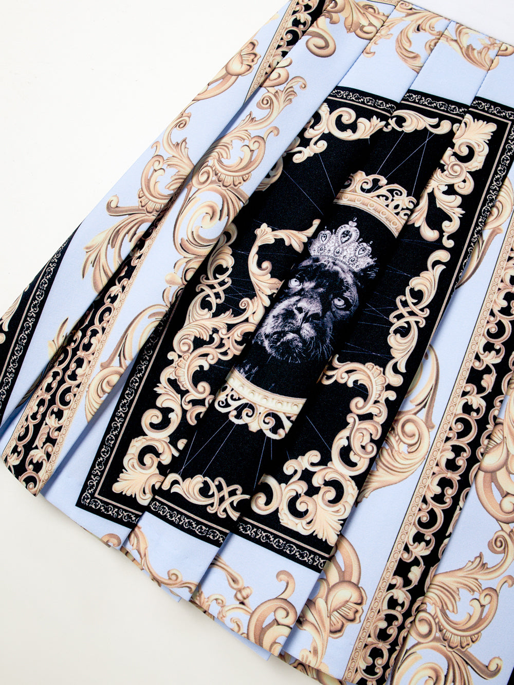 ユタ カラーパールバロックプリーツスカート