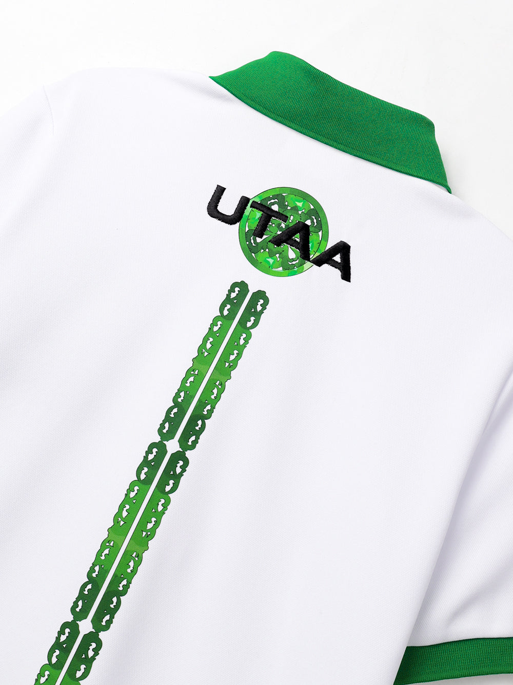 UTAA シークエンスバロックグラフィックPKシャツ グリーン : Women's