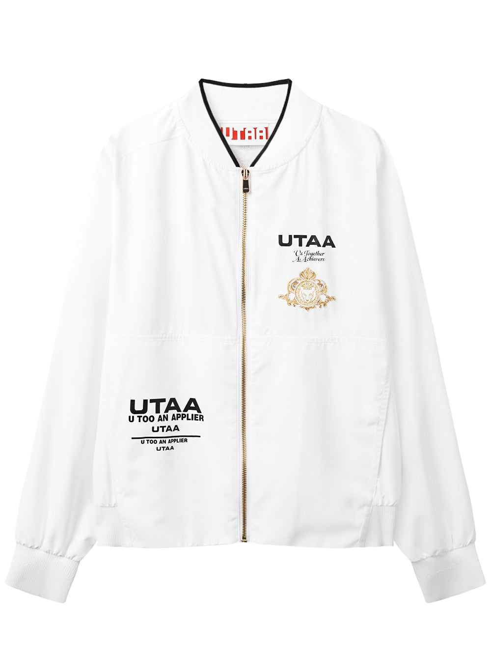 UTAA ゴールデンクラウンリングパンサーウィンドブレーカー (男性用) ホワイト