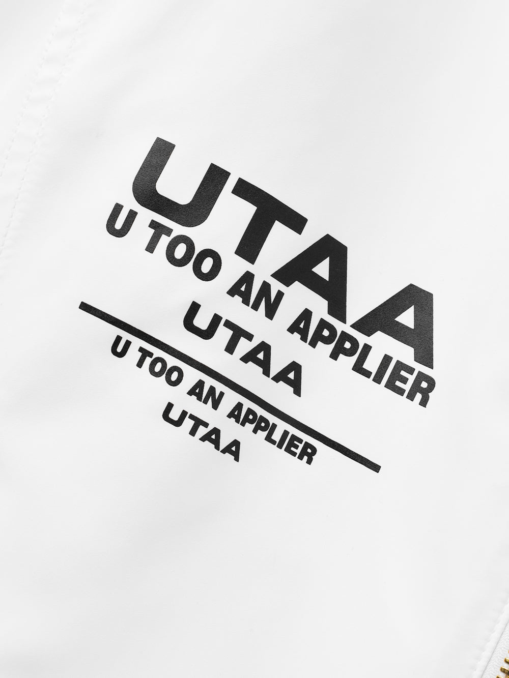 UTAA ゴールデンクラウンリングパンサーウィンドブレーカー (男性用) ホワイト