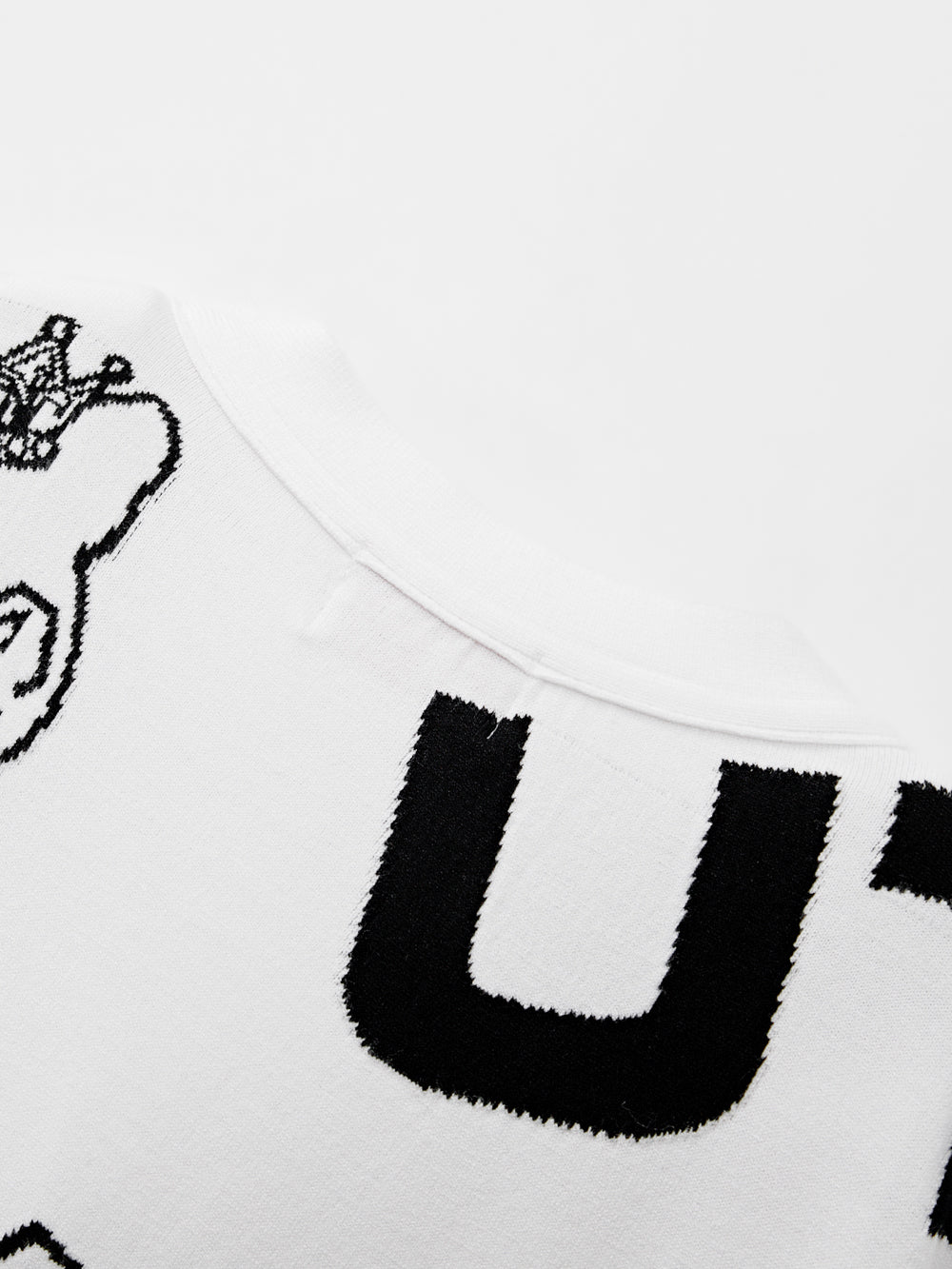 UTAA パンサーロゴミックスSplashニットカーディガン ホワイト : Women's