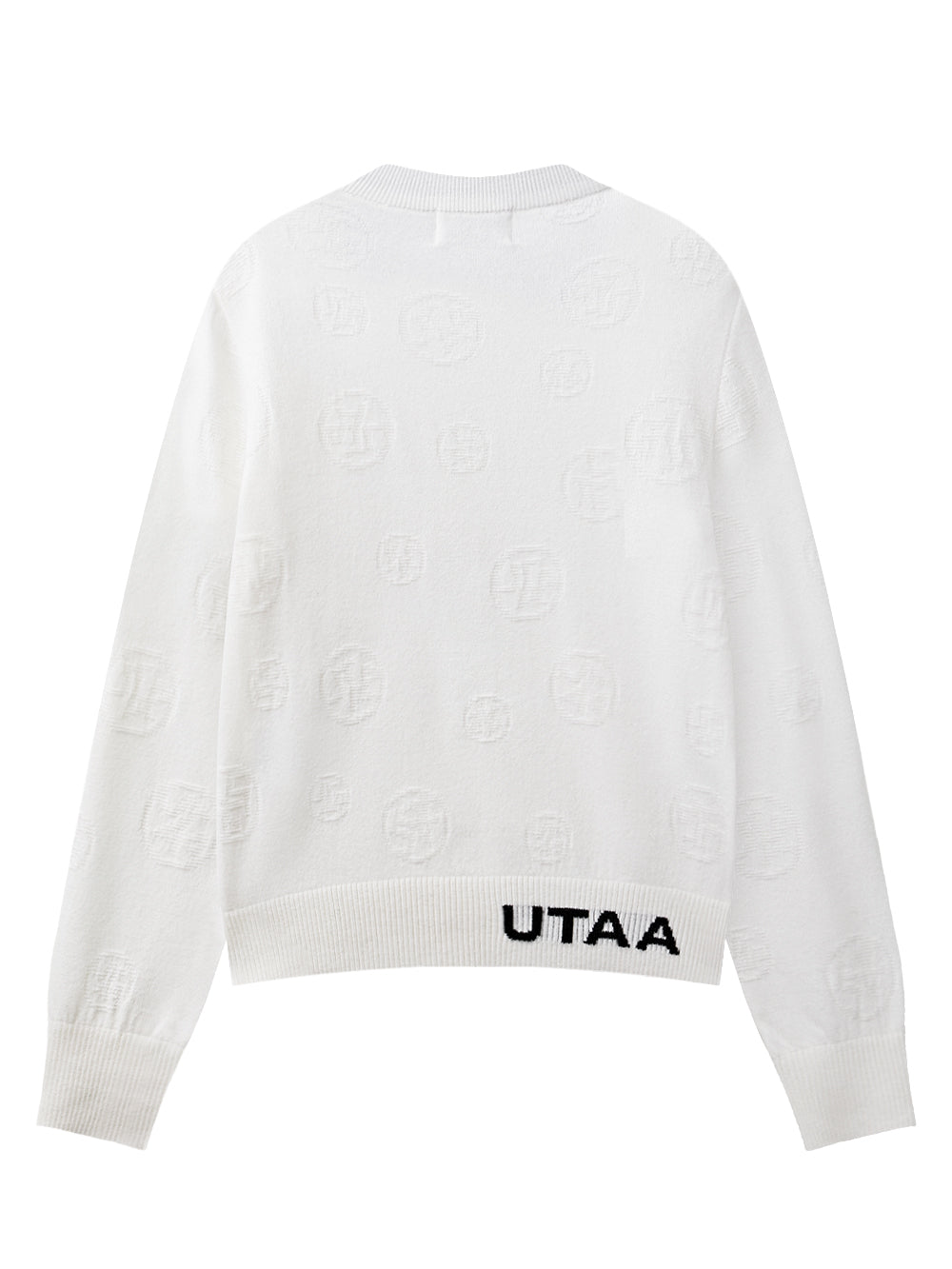 UTAA ロゴスパークルニットプルオーバー ホワイト : Women's