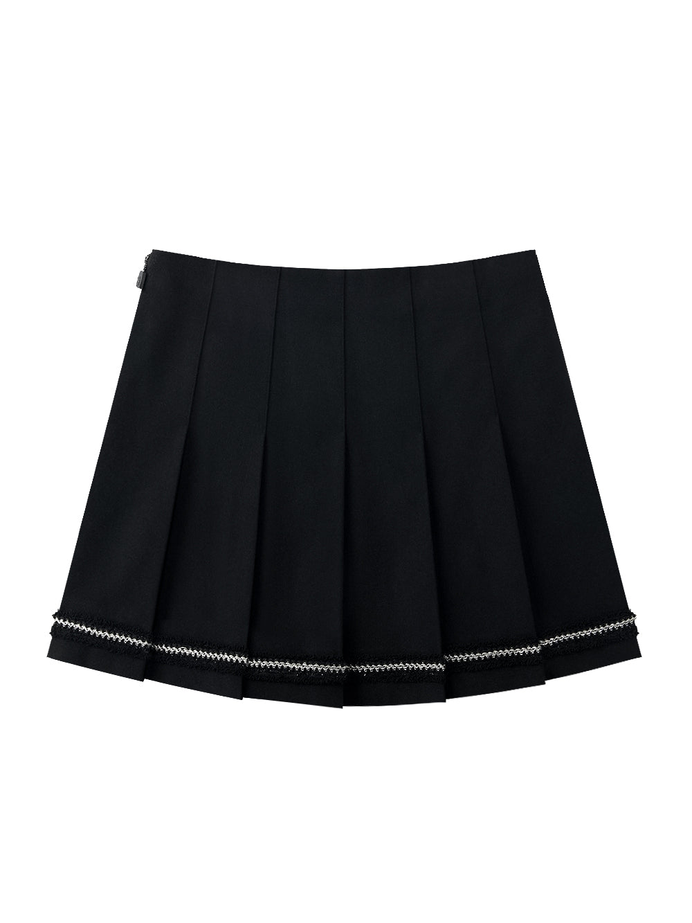 ユタ タッセルレースプリーツスカート