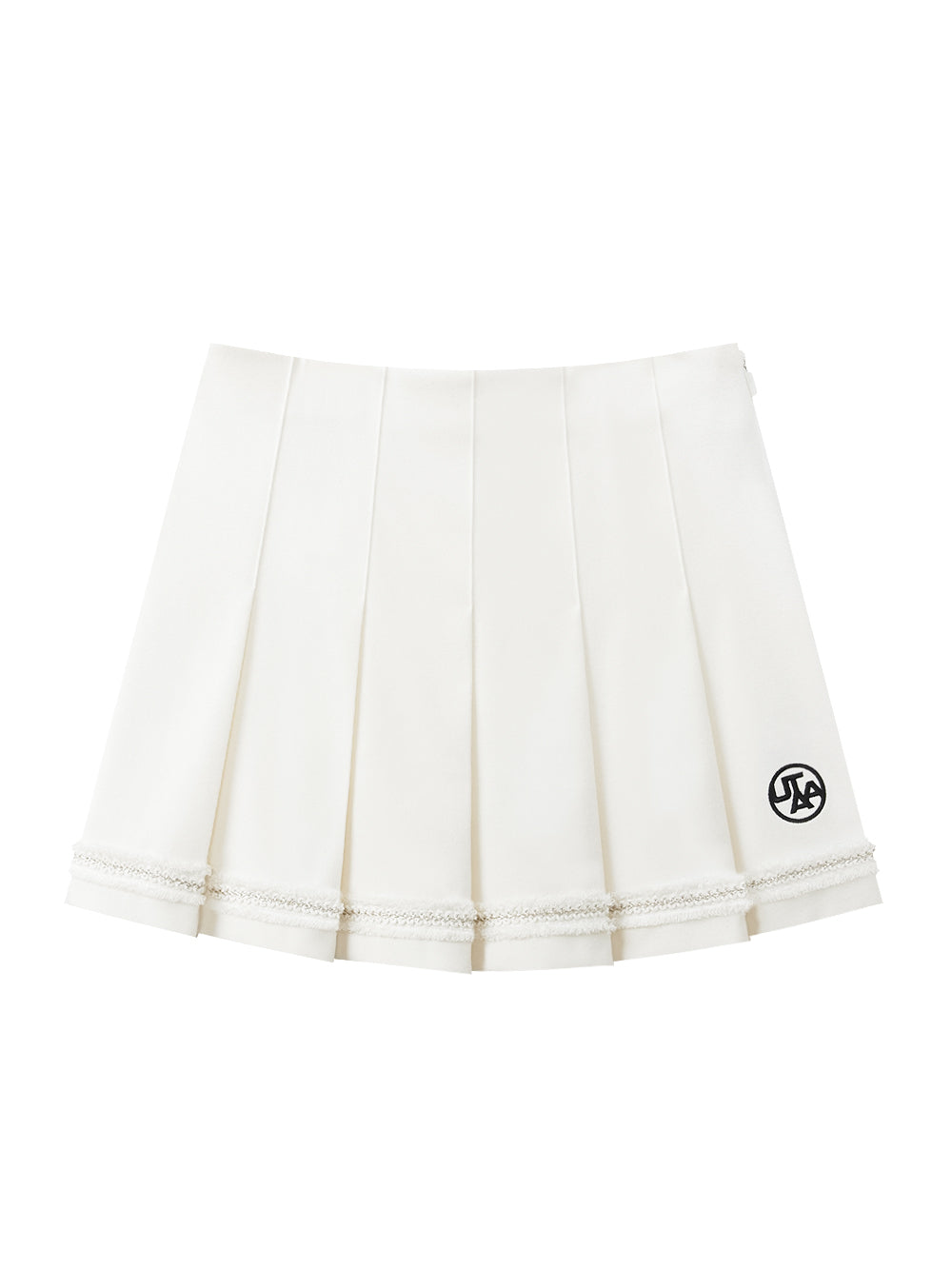 ユタ タッセルレースプリーツスカート