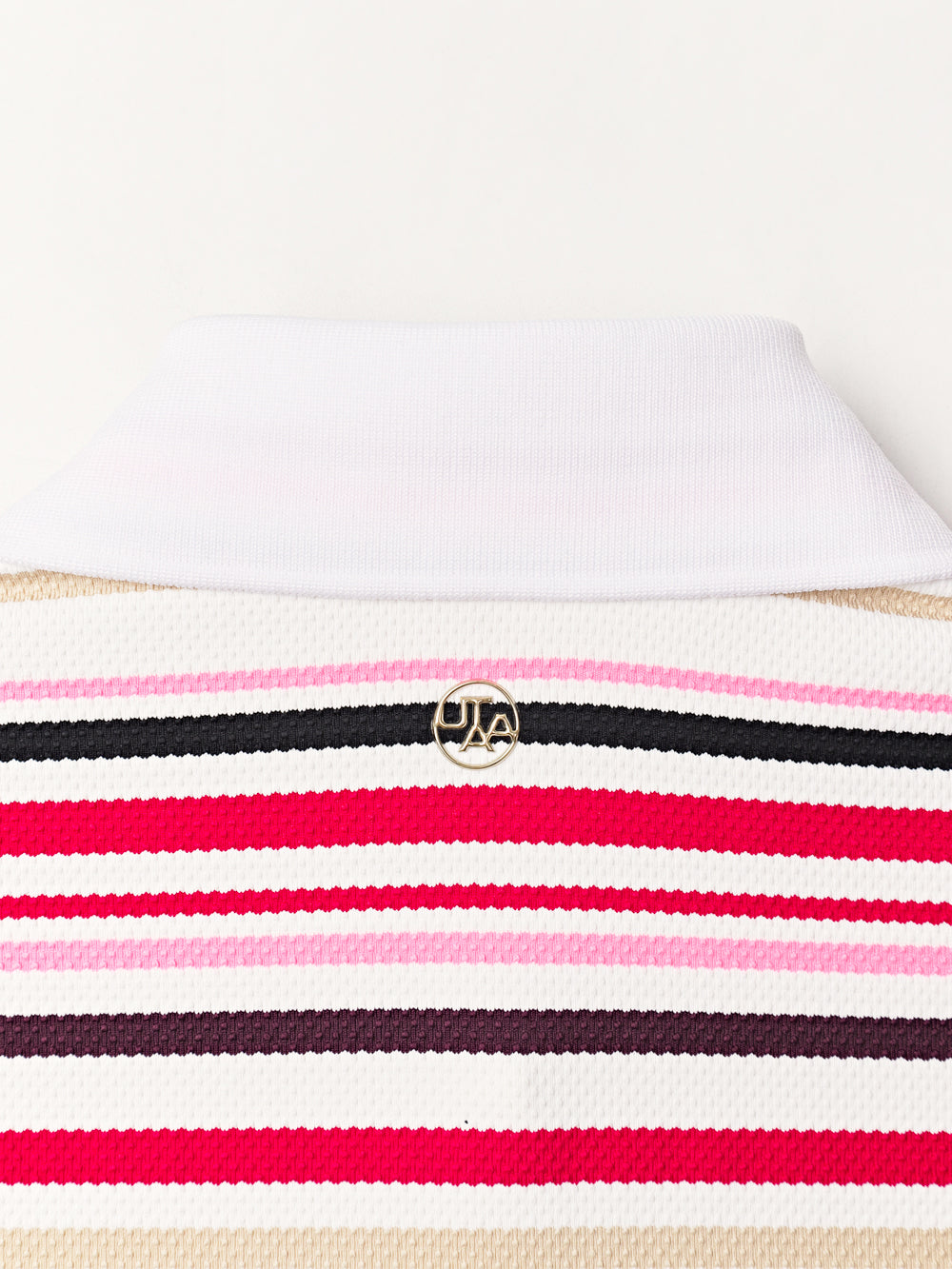 ユタ クレヨンカラーストライプPKスリーブネス (女性用)