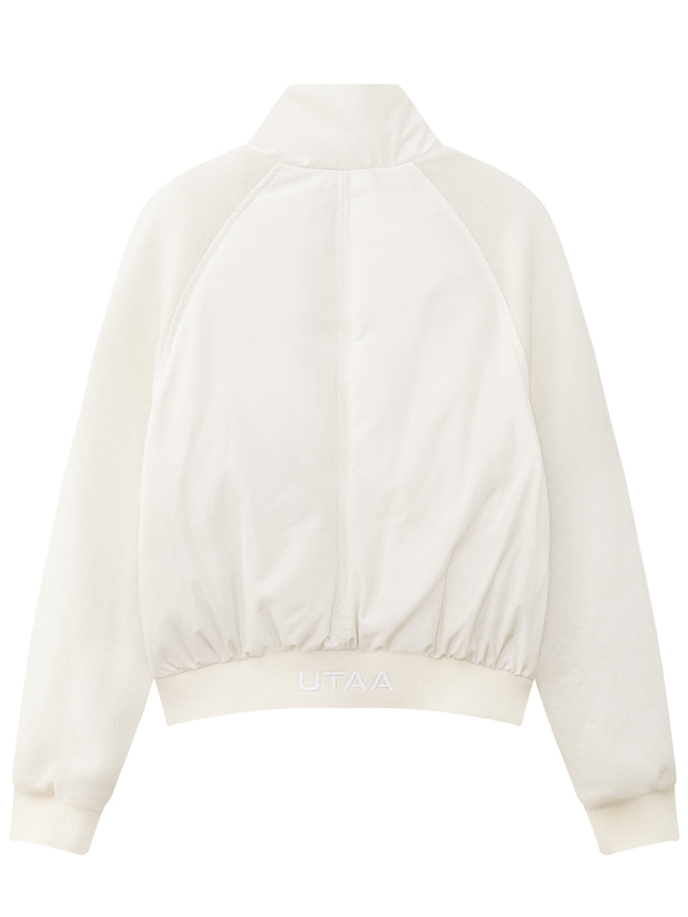 UTAA Raglanニットスリーブミックスダウンジャンパー アイボリー : Women's