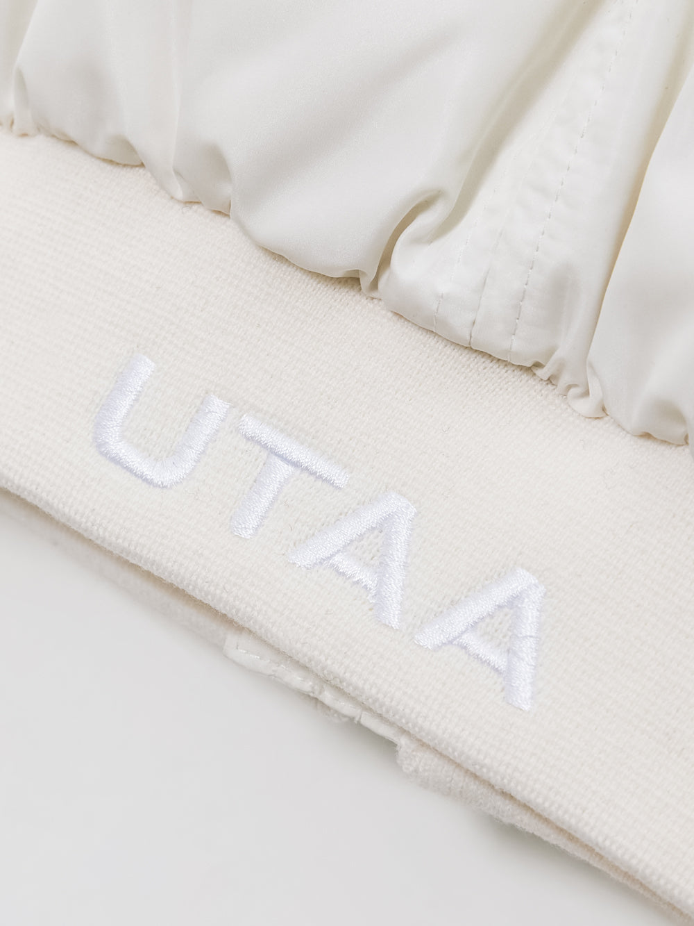 UTAA Raglanニットスリーブミックスダウンジャンパー アイボリー : Women's