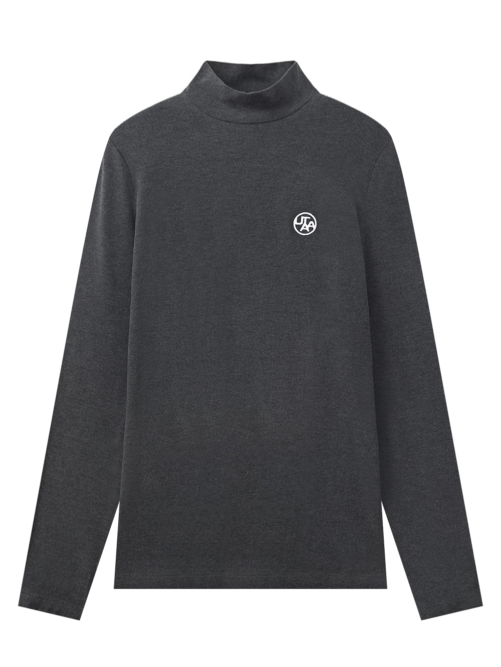 UTAA シンボルダストタートルネックスリーブ メランジグレー : Women's