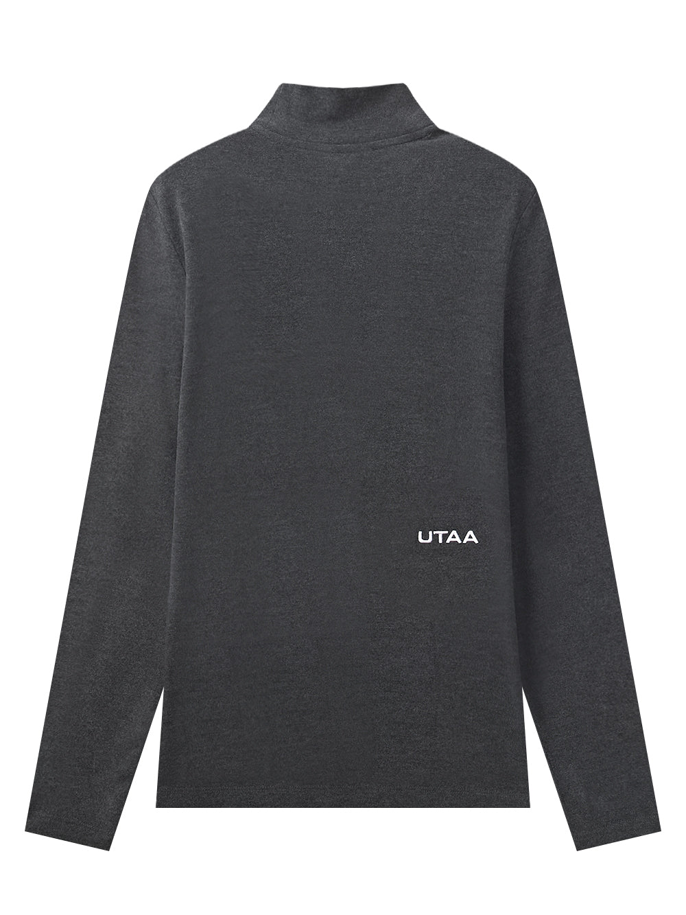 UTAA シンボルダストタートルネックスリーブ メランジグレー : Women's