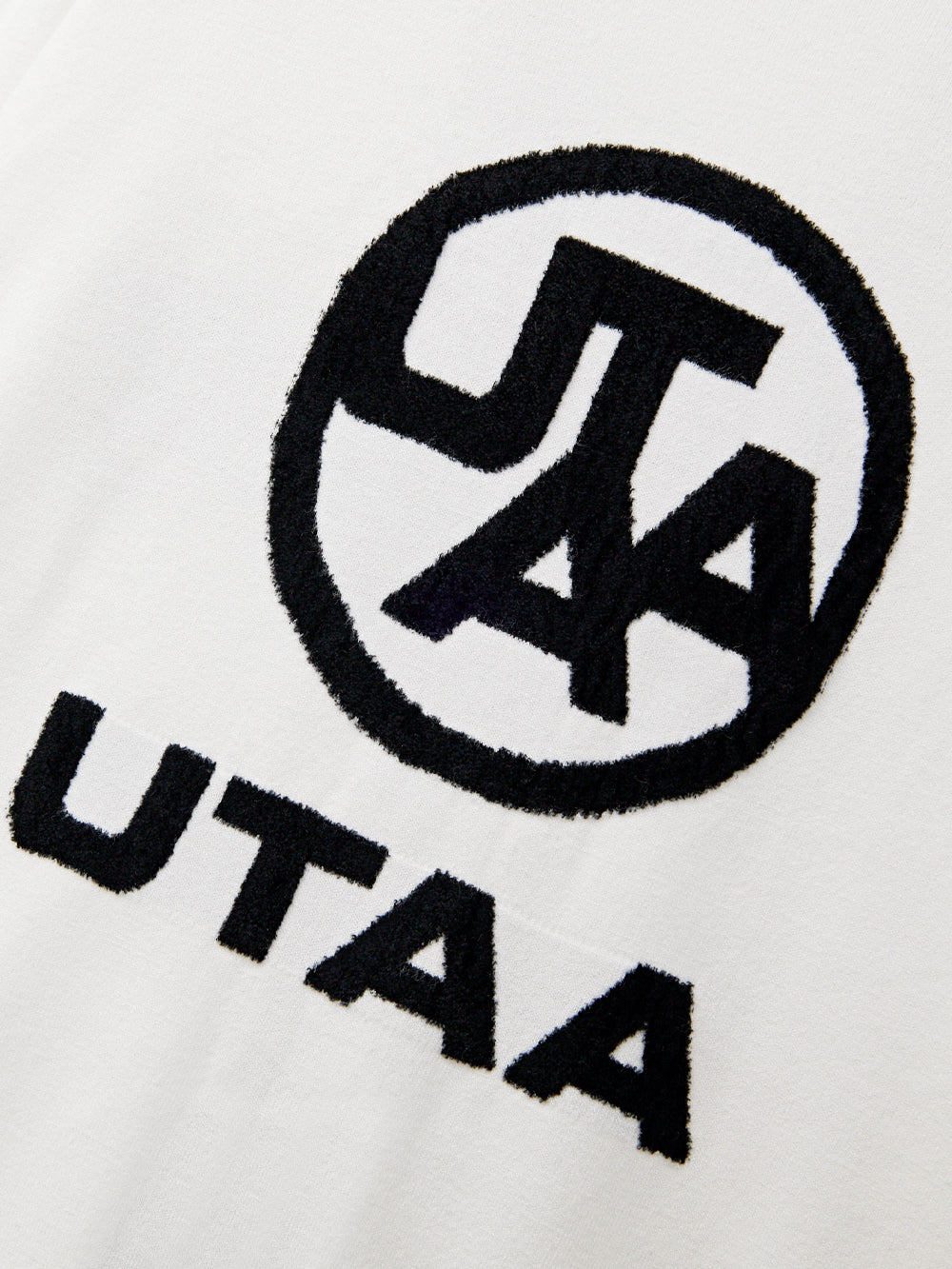 UTAA モノビッグエンブレムニットカーディガン ホワイト : Women's