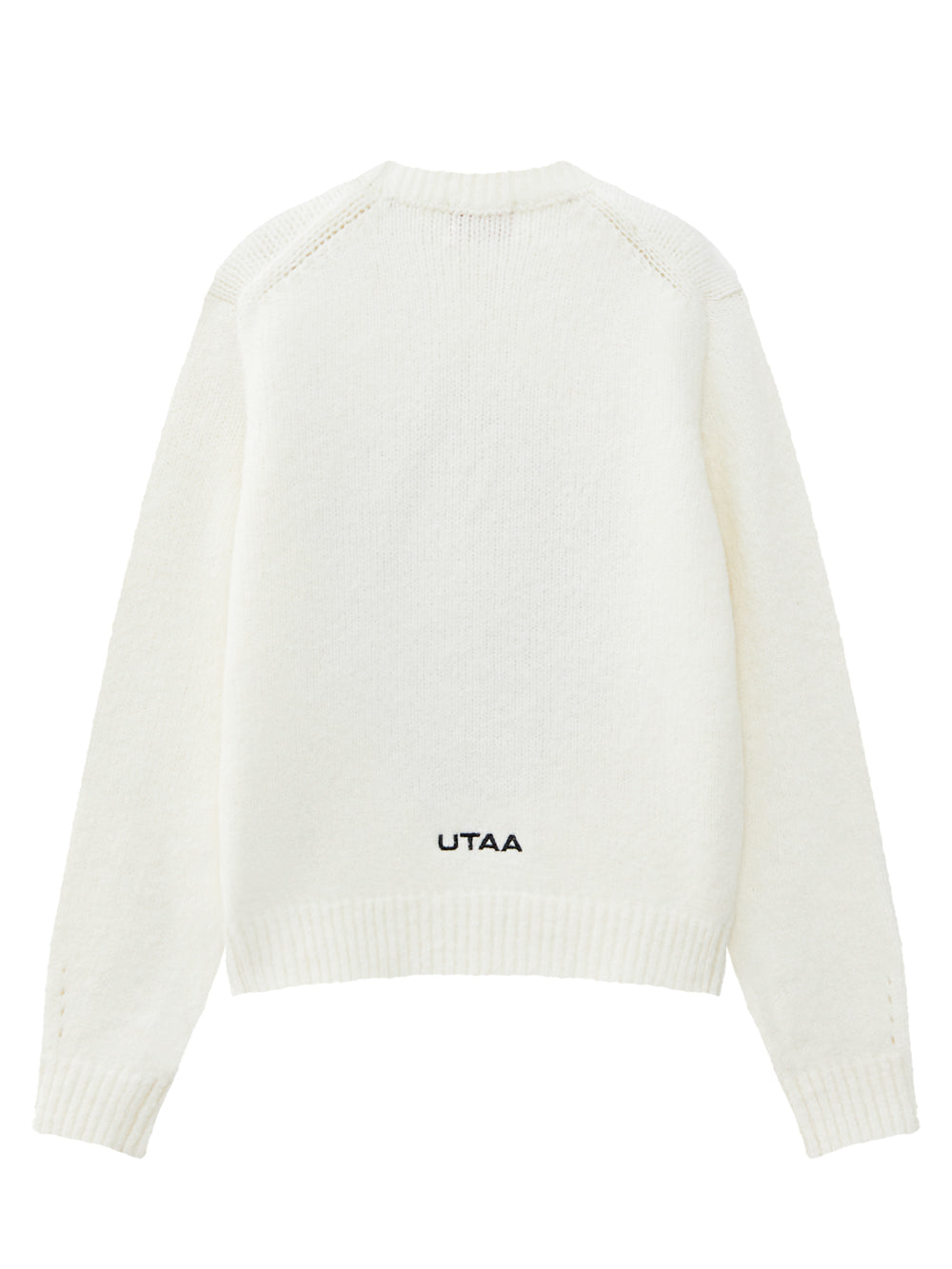 UTAA ネオンカラーポップパンサーニットプルオーバー ホワイト : Women's