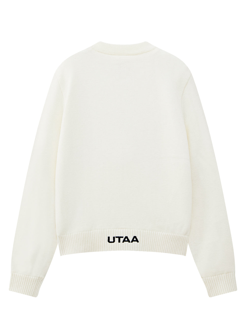 UTAA アイシングカラーエンボスニットプルオーバー (女性用) ホワイト