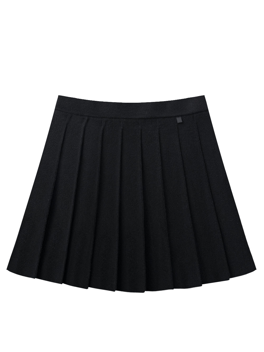 UTAA ギルトロゴAdelクラシックプリーツスカート ブラック : Women's