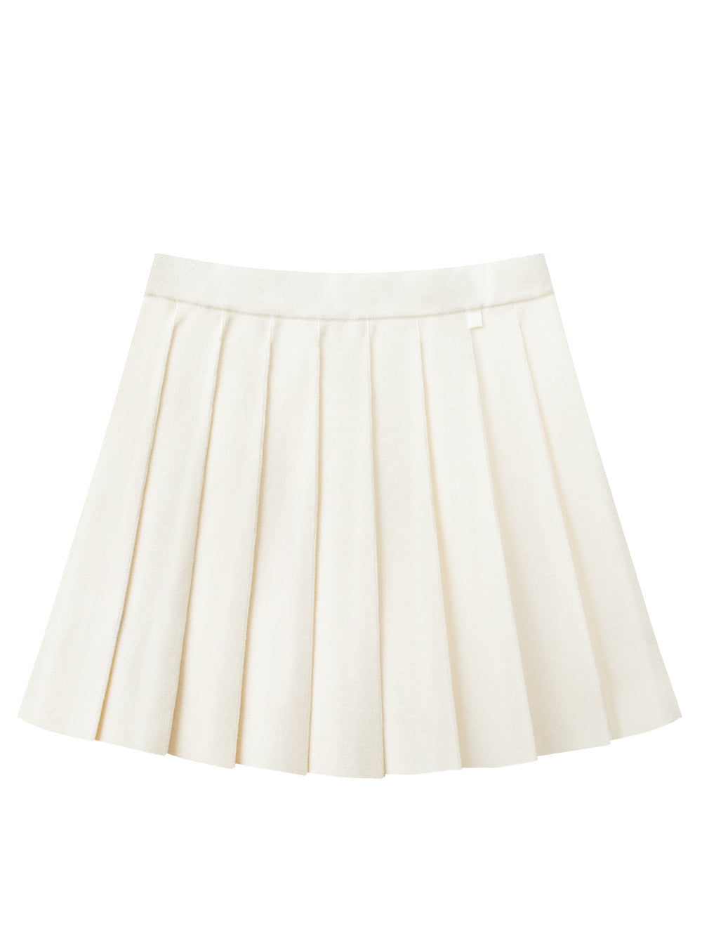 UTAA ギルトロゴAdelクラシックプリーツスカート アイボリー : Women's