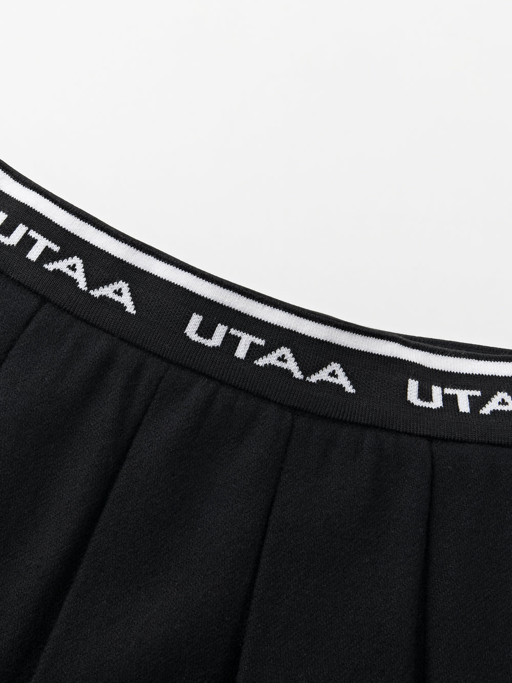 UTAA ロゴダストポケットプリーツスカート ブラック : Women's