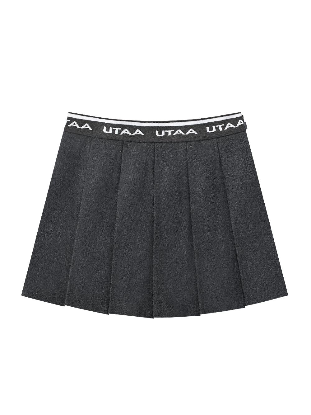 UTAA ロゴダストポケットプリーツスカート メランジグレー : Women's