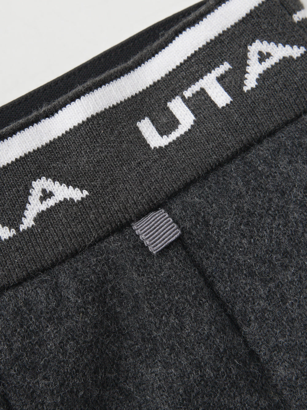 UTAA ロゴダストポケットプリーツスカート メランジグレー : Women's