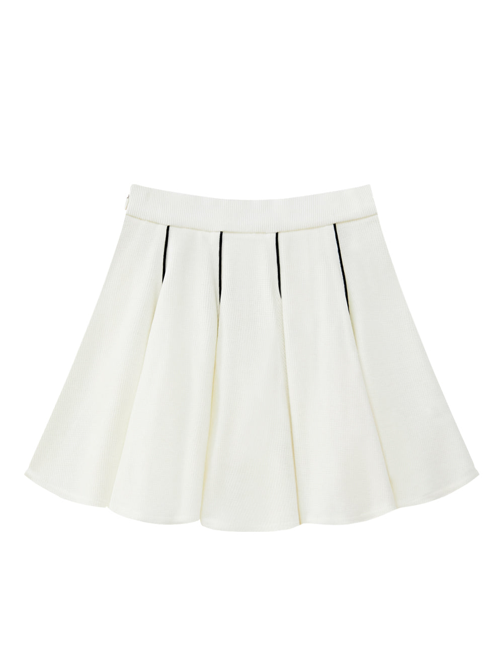 UTAA ゴールドシンボルストリングフレアスカート ホワイト : Women's