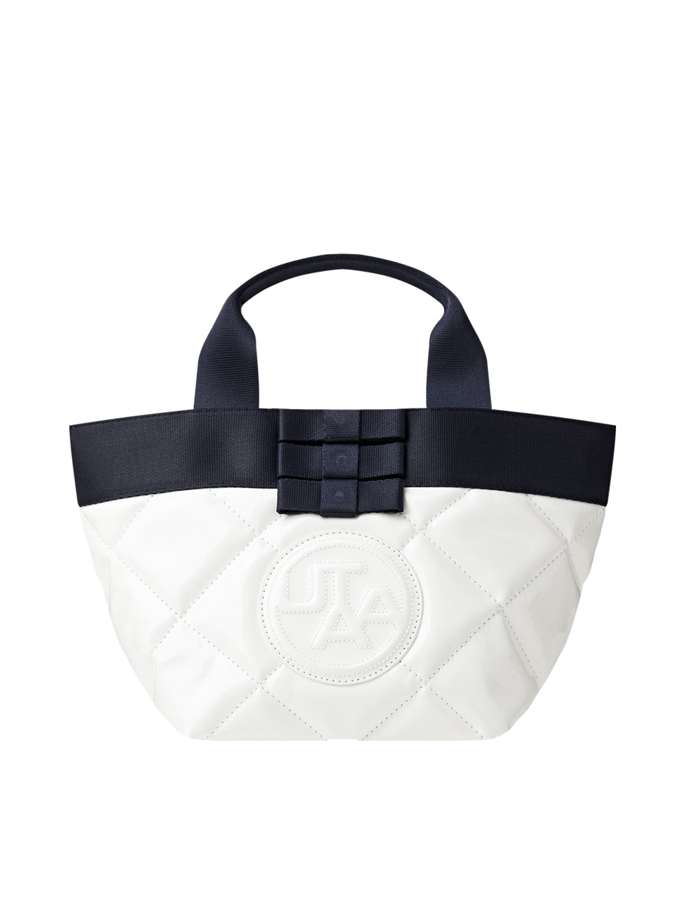 ユタ カシャリボンキルティング トートバッグ