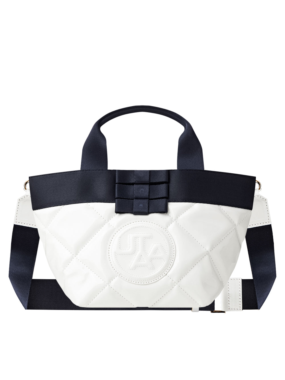 ユタ カシャリボンキルティング トートバッグ