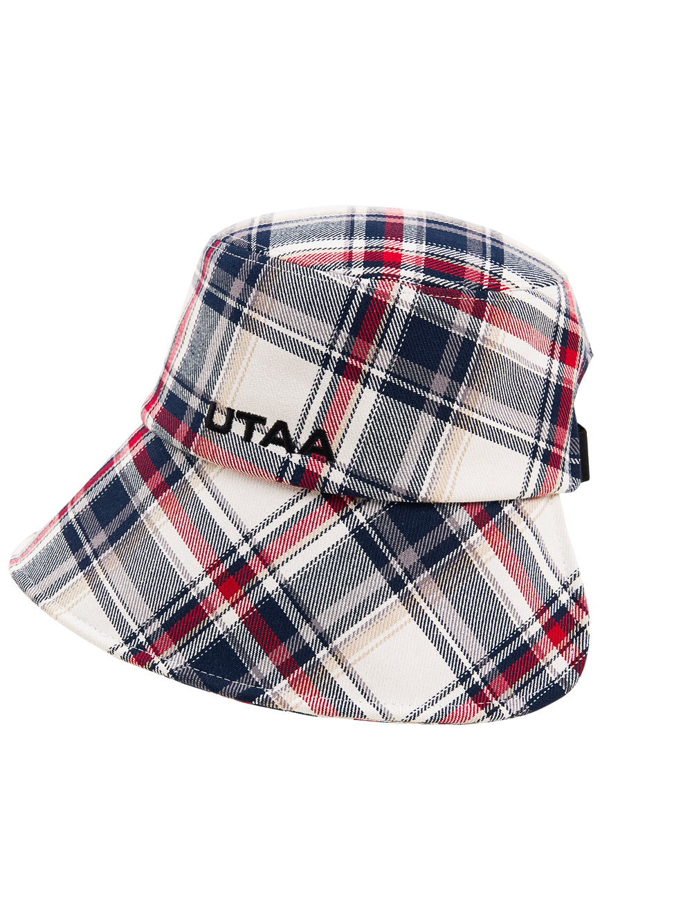 UTAA Britishインディゴチェックバックオープンバケットハット : Women's