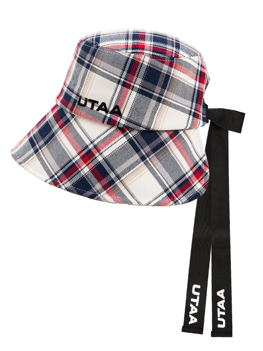UTAA Britishインディゴチェックバックオープンバケットハット : Women's