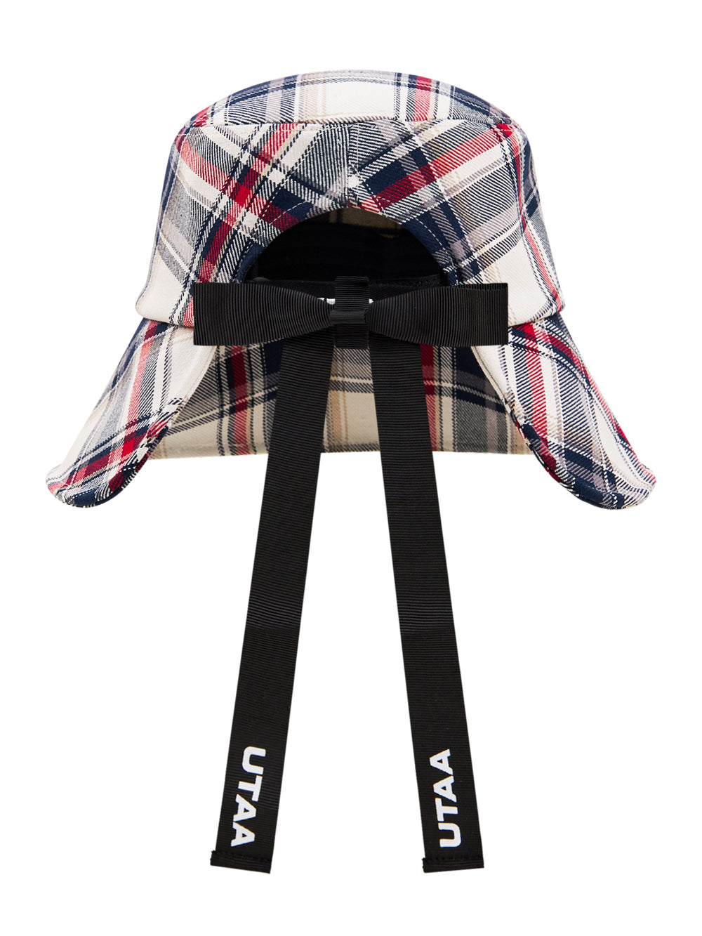 UTAA Britishインディゴチェックバックオープンバケットハット : Women's