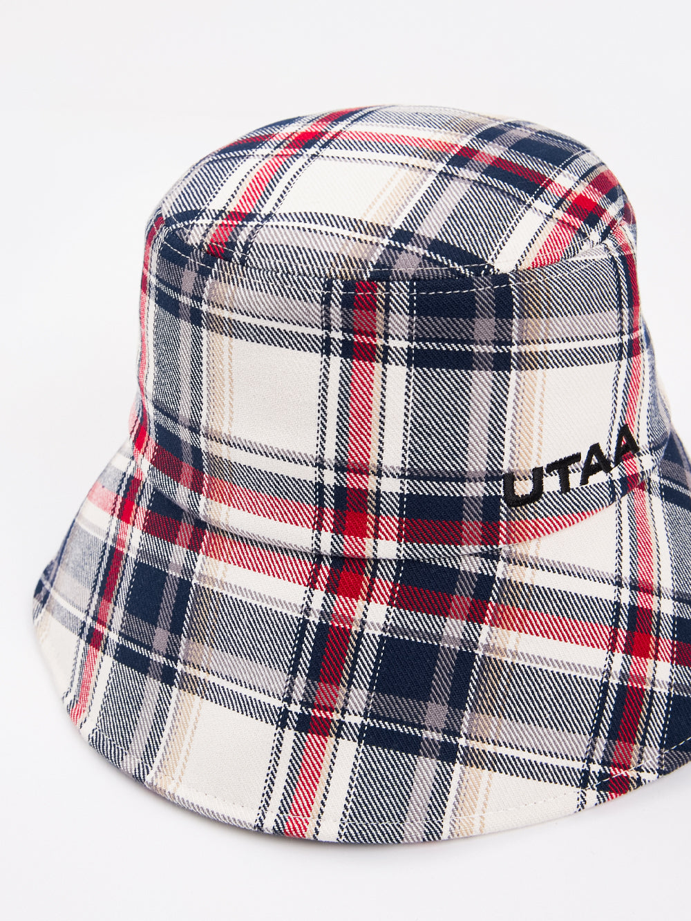 UTAA Britishインディゴチェックバックオープンバケットハット : Women's