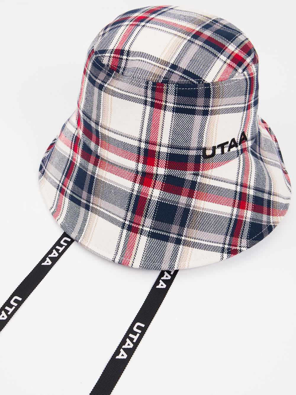 UTAA Britishインディゴチェックバックオープンバケットハット : Women's