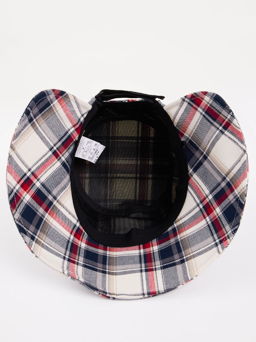 UTAA Britishインディゴチェックバックオープンバケットハット : Women's