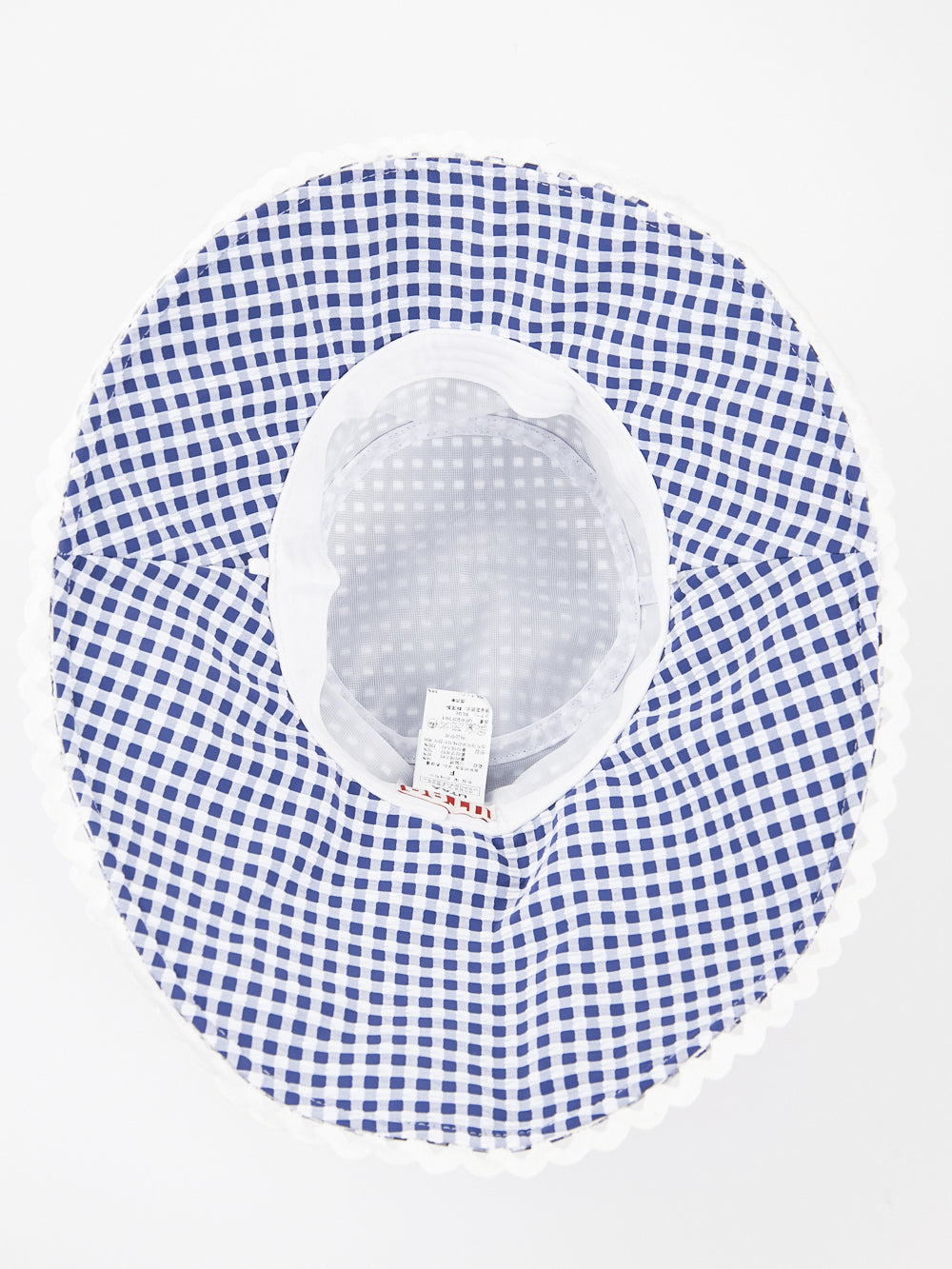 UTAA オーシャンチェックRuffleレースバケットハット : Women's