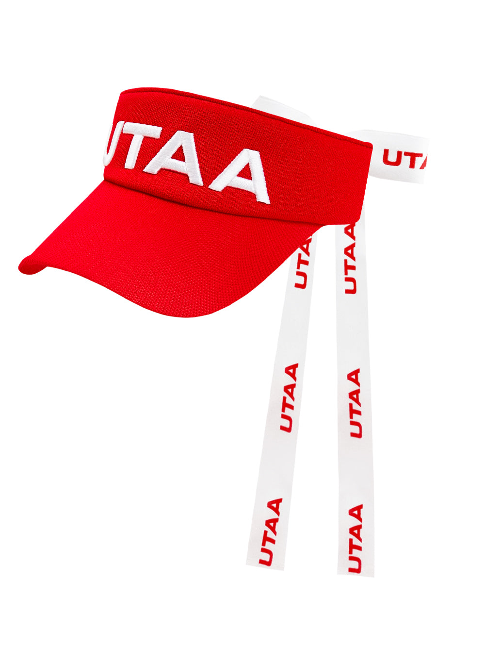 UTAA Chromaボールドロゴニットサンバイザー レッド : Women's